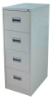 Bizoe 4-Drawer Filing Cabinet (Grey)