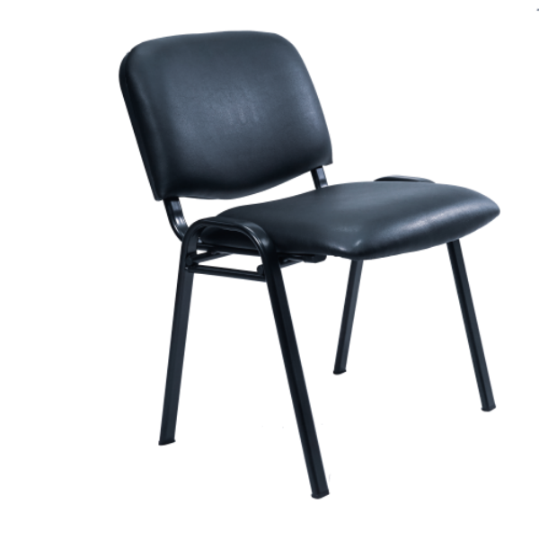 Image BIFA Side Chair w/o Arms - Black Vinyl