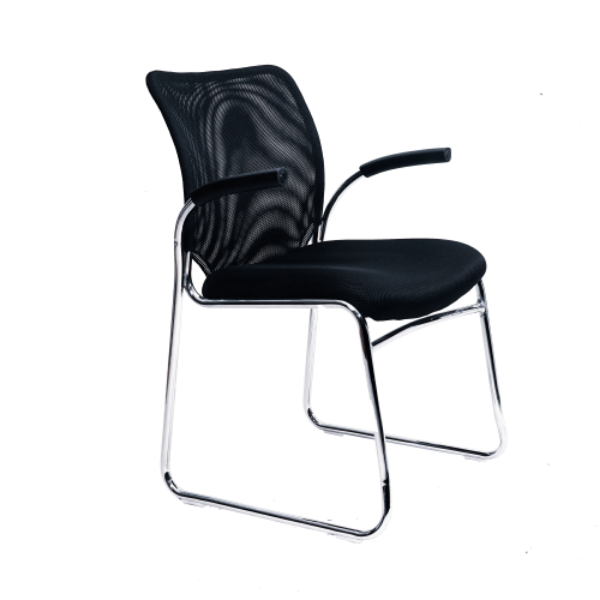 Image Half Arm Side Chair - Black