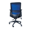 Anji High Back Mesh Chair w/Arms - Blue