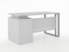 Picture of ET-D127GY Evolve 1200 x 700 Desk w/Cupboard  Grey