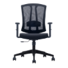 Picture of AA-267BBK Image H.B. Web Chair w/Adj. Arms - Black (DVS)
