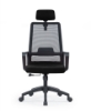 Picture of AA-5382BK Image-Alidis HB Mesh Chair w/Headrest & Loop Arms - Blk