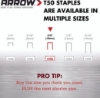 Picture of 77-036A Arrow T50 HD Staples 3/8" (1250) #506