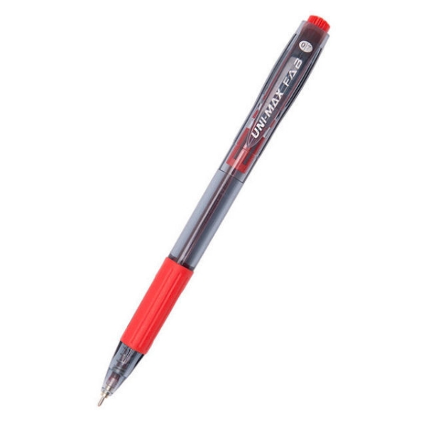 Picture of 62-036 Unimax Fab Ret. Ball Point Pen 0.7mm - Red #254