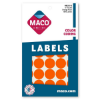 Picture of 46-029 Maco Round Label 3/4" (1M) -Org Glo #MR1212-13