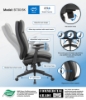Picture of B7-30BK Boss H.B. Double Plush Exec Chair w/Adj Arms Black