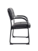 Picture of B9-519BK Boss Sled Base Side Chair - Black Vinyl