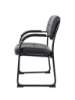 Picture of B9-519BK Boss Sled Base Side Chair - Black Vinyl