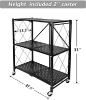 Picture of AZ-RYX53B Image 760H x 720W Foldable 3-Shelf Rack - Black