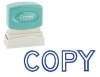 Picture of 75-013 Xstamper Self Ink Stamp Blue COPY #1006
