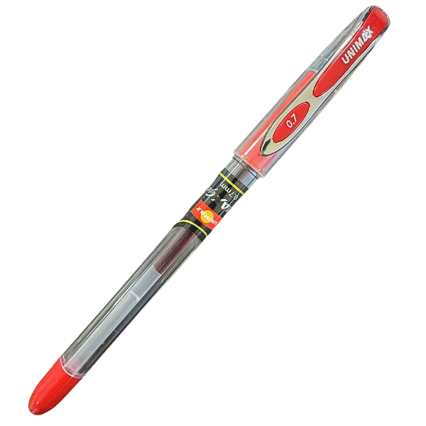 Picture of 62-015 Unimax Max Gel Pen 0.7mm - Red #4719