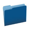 Picture of 37-014 Pendaflex L/S File Folder - Navy Blue #15213