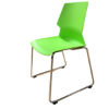 Picture of AA-5265GR Image Stack Chair w/Chrome Frame - Green