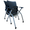 Picture of AA-5324BK Anji Folding Mesh Chair w/Arms on Castors - Black