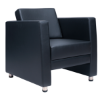 Picture of AA-S91211 Image 1-Seater PU Sofa - Black