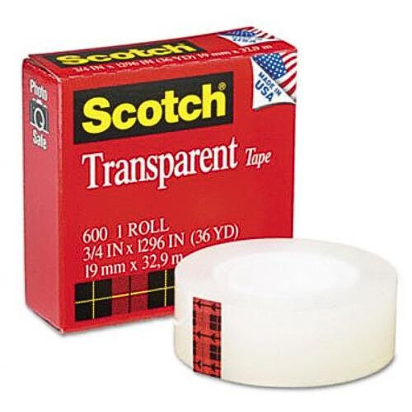 Picture of 82-012 3M 3/4x36 Transparent Tape 18x30 #600